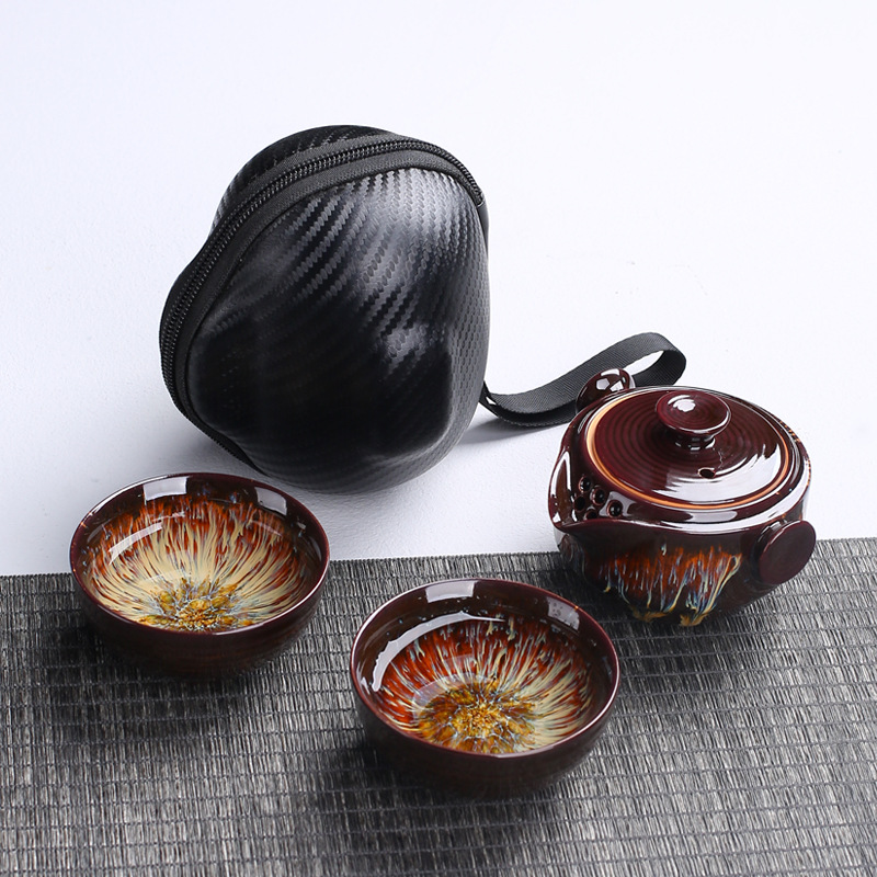 Korean Tea Set - Gaiwan-TETERA de cerámica portátil, juego de