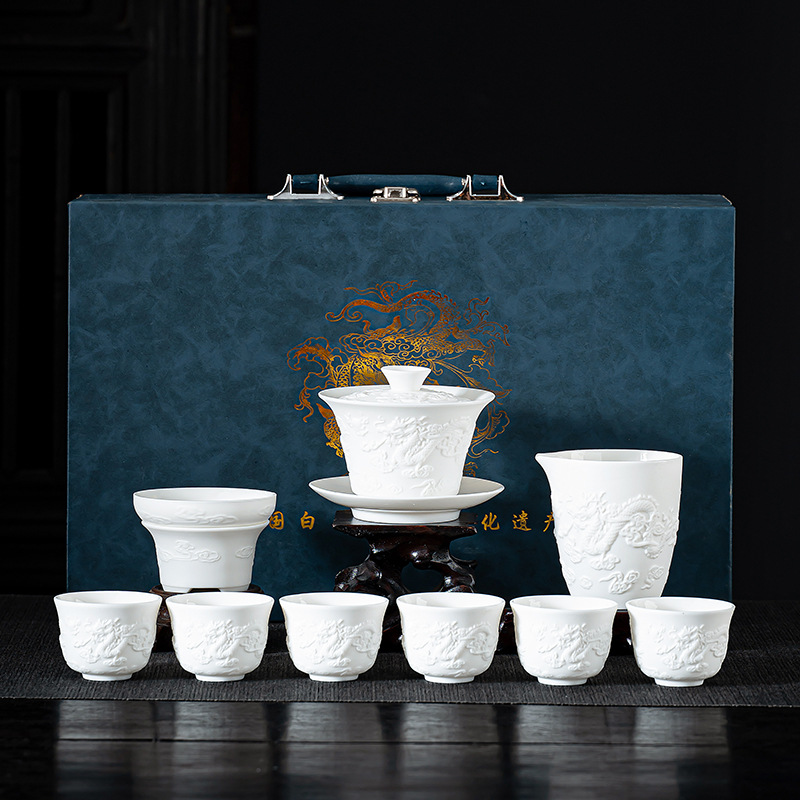 Juego de té Dehua de porcelana - Korean Tea Set reseña y precio