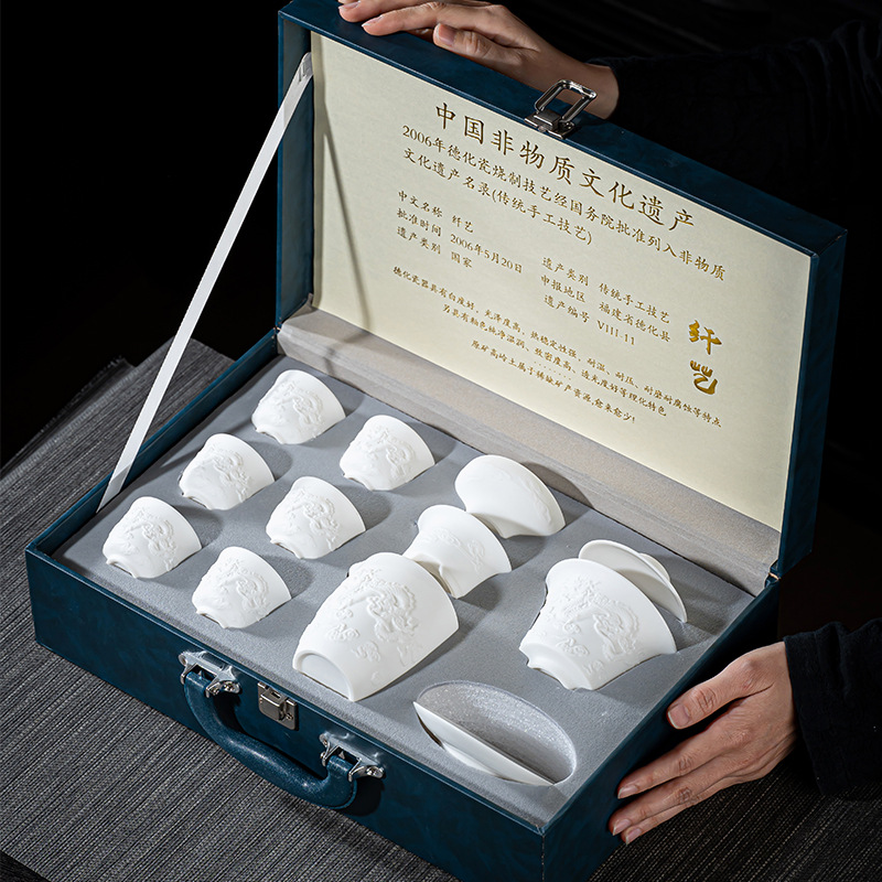 Juego de té Dehua de porcelana - Korean Tea Set reseña y precio