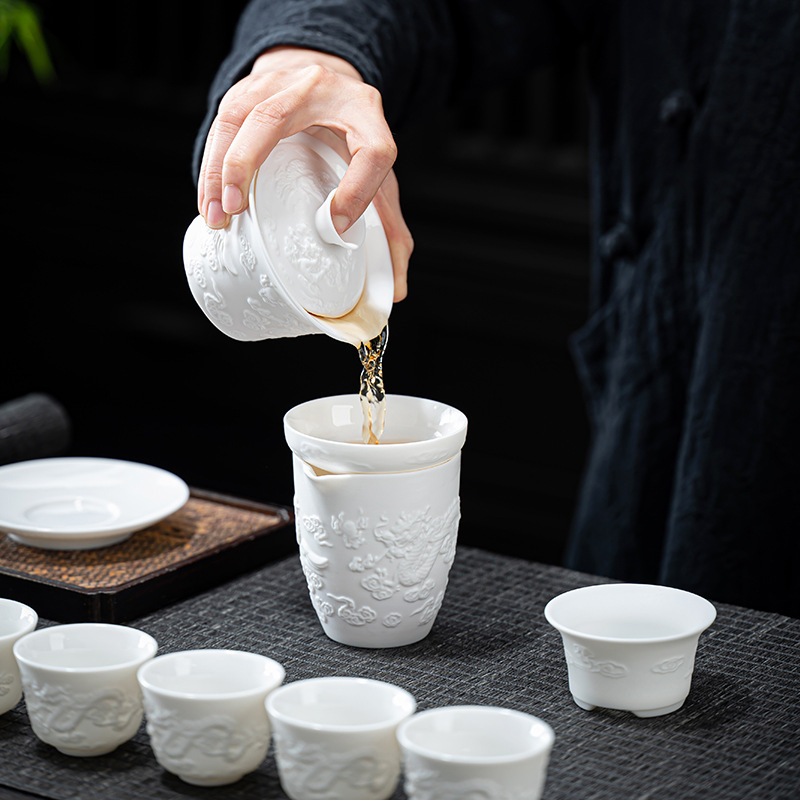 Juego de té Dehua de porcelana - Korean Tea Set reseña y precio